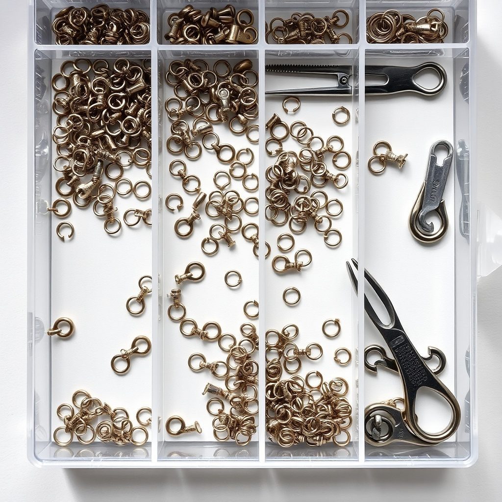 Loose glass beads and findings