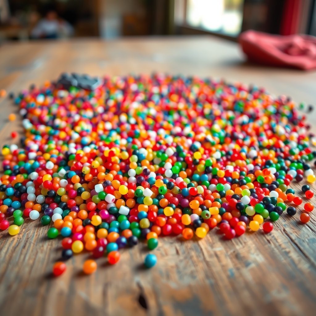Colorful pebbles for indoor plants