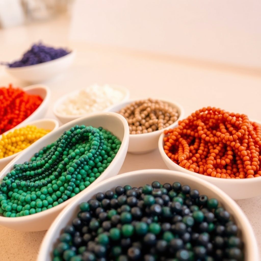 Colorful seed bead packs