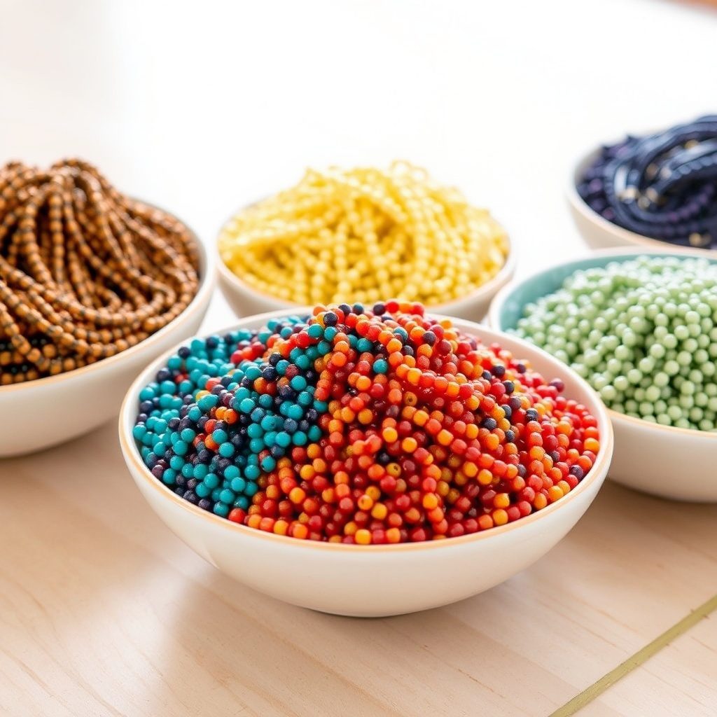 Seed bead packs for creative projects
